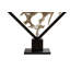 Cast Revolving Diamond Sculpture, Faux Bleached