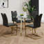 Table ronde en verre de style moderne
