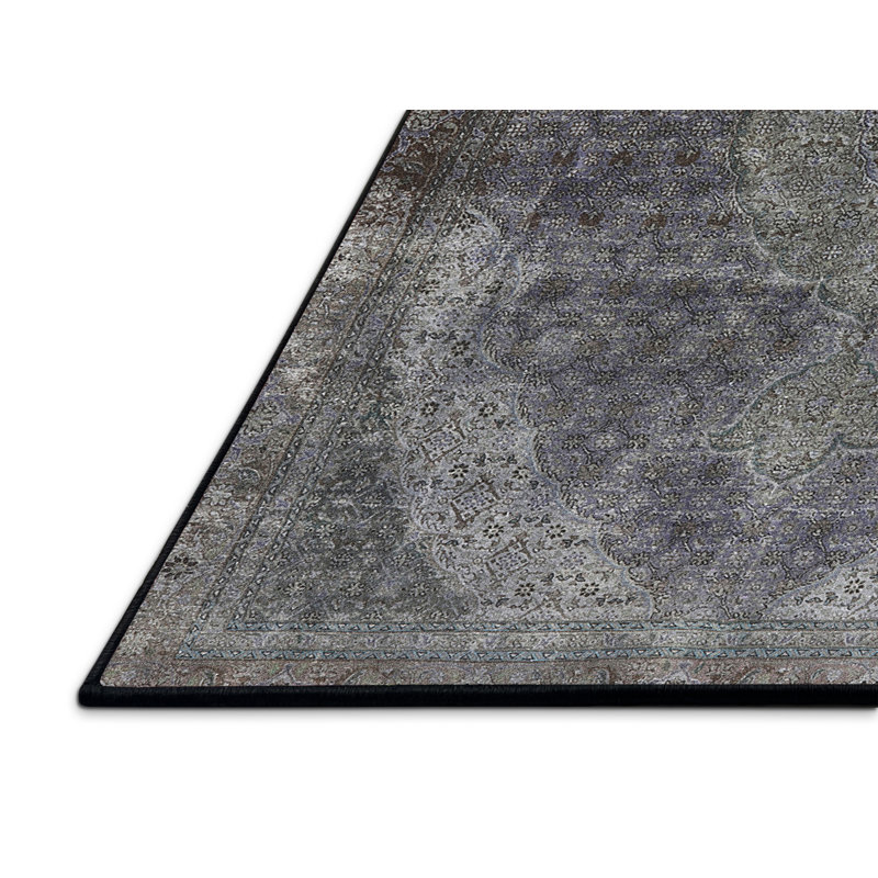 Tapis oriental gris / mauve, Rectangle 2 pi x 4 pi