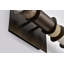 Nebula - meuble-lavabo à DEL 32 pouces - 12 watts - 2700K / 3000K / 3500K CCT - finition bronze fumé - pierre d'albâtre