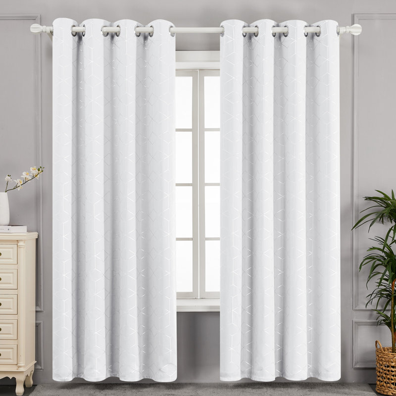 Bost Room Darkening Thermal Curtains, Light Pruple, Width 168 x Drop 183 cm
