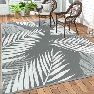 Outdoor Rug Door mat Entryway Rug 2X4.3' Cotton Reversible Patio Front  Porch Rug