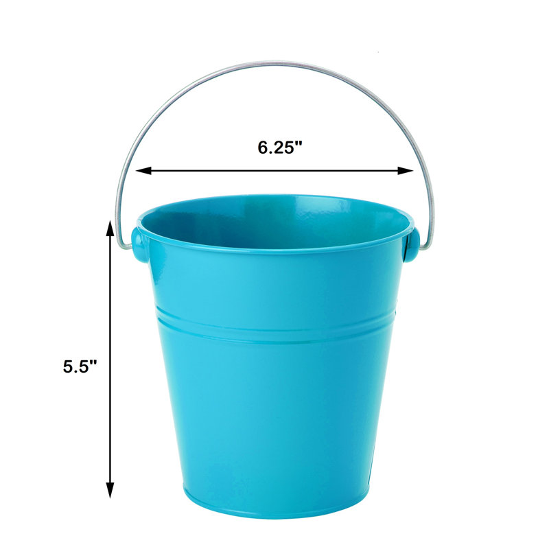 Gracie Oaks Decorative Bin, Turquoise