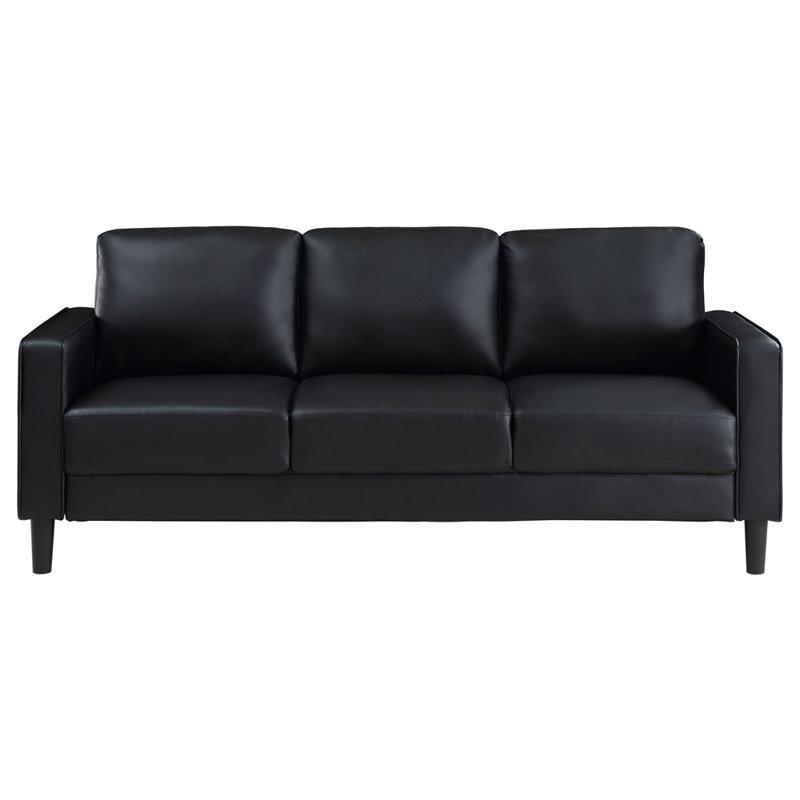 Black Track Arm Sofa, Black