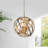 Zellner 4 - Light 16" Unique Globe Chandelier with Crystal Accents-1691198587