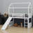 House Loft Bed With Slide-1800497556