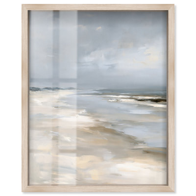 Fading Coast II Impression sous-cadre Décoration murale côtière par