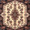 Tapis traditionnel mehroon/noir/bleu Esentepe