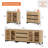 3 In 1 Modern Sideboard With Glass Doors And 3 Drawers,Storage Cabinet With Adjustable Shelves, Coffee Bar Cabinet For Living Room, Kitchen-921193781