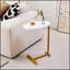 Table d'appoint 2 pièces en forme de C blanche, parfaite pour le canapé et le lit, peu encombrante et élégante