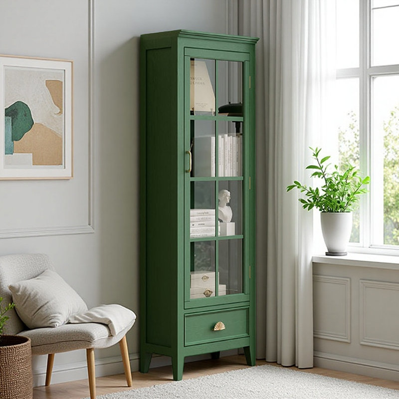 Vitrine moderne, simple et légère de luxe, Vert