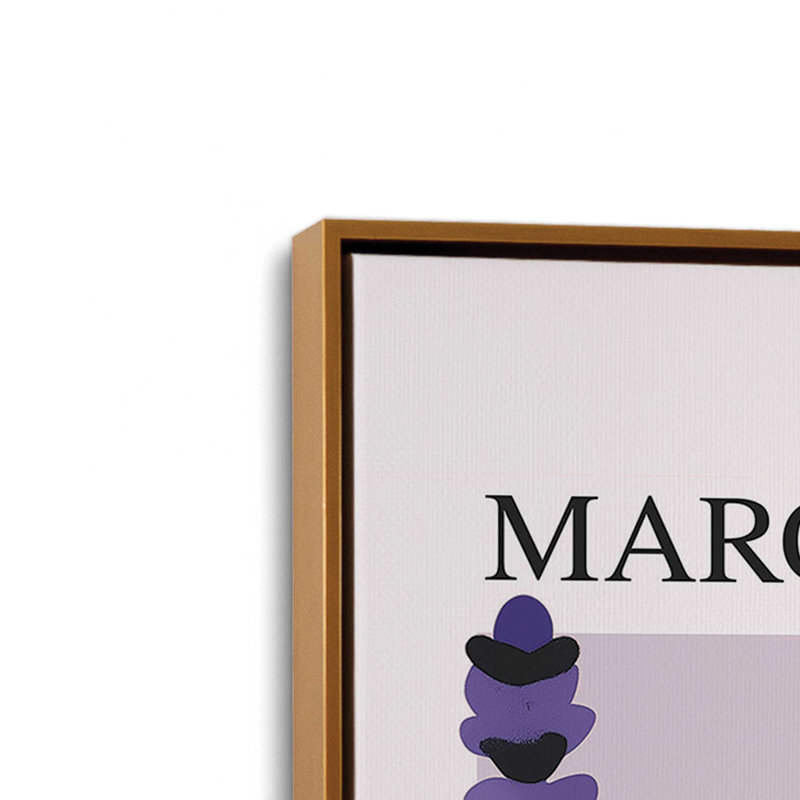 Marché aux fleurs de Provence, H 12,75 po x l 8,75 po, Cadre flottant or poli