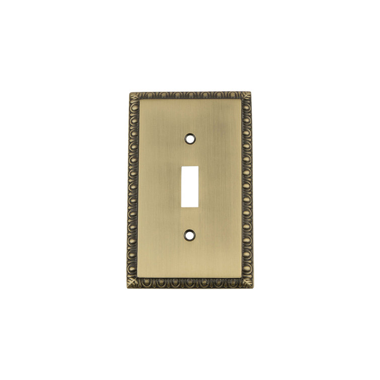 Egg and Dart 1-Gang Toggle Light Switch Wall Plate