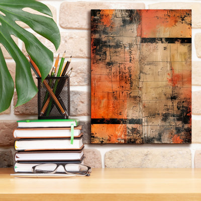 Art mural sur toile Wrought Studio ™ «Abstract Cracks No 1» par Andreas Magnusson