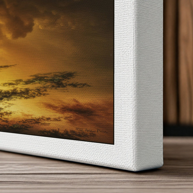 Sky Meets Water Coastal - Wrapped Canvas, 24x16 - 61.0 x 40.6 cm, White Border