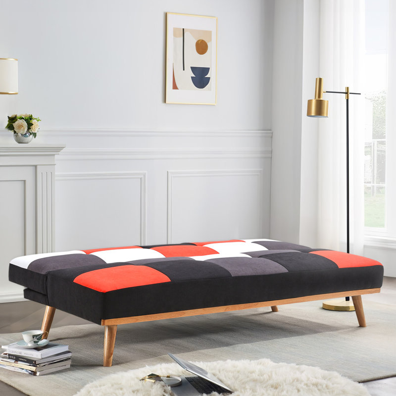 Ohara 3 Seater Sofa Bed, Red
