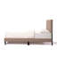 Structure de lit plateforme tapissier gris, tête de lit à profil capitonné, meubles de chambre à coucher de style Mid-Century, sommier à lattes en bois non requis, cadre de lit à lattes modernes, cadre souple moderne, 64,25 po x 84,5 po x 45 po-1869191679