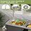 1 comptoir de table de gril d'extérieur en acier inoxydable, roulettes verrouillables, idéal pour la cuisine dans la cour arrière: L 38 po x l 18 po x H 35 po