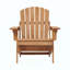 Chaise Adirondack surdimensionnée et pliante, chaise de patio extérieure en bois de pruche pré-assemblée, chaise longue pliante en bois robuste de 330 lb pour terrasse de jardin et piscine-486874431