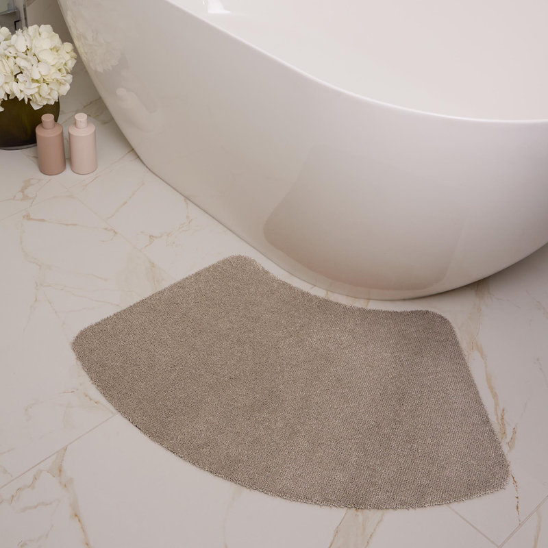 My Mat Soft Bathroom Curve bath mat, Beige