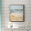 «Tranquil Beach I», toile encadrée de qualité supérieure - prête à être accrochée-852913383-852913384