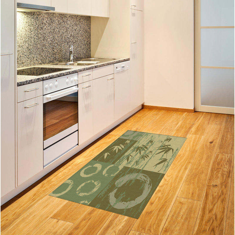 Asian Themed High Density Long Fiber Poly Threads Decorative Area Rug Carpet, Rectangle 2'7" x 5'