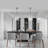 Daelan Oil Rubbed Bronze Clear Dimpled Glass Single Light Pendant Light - 12in