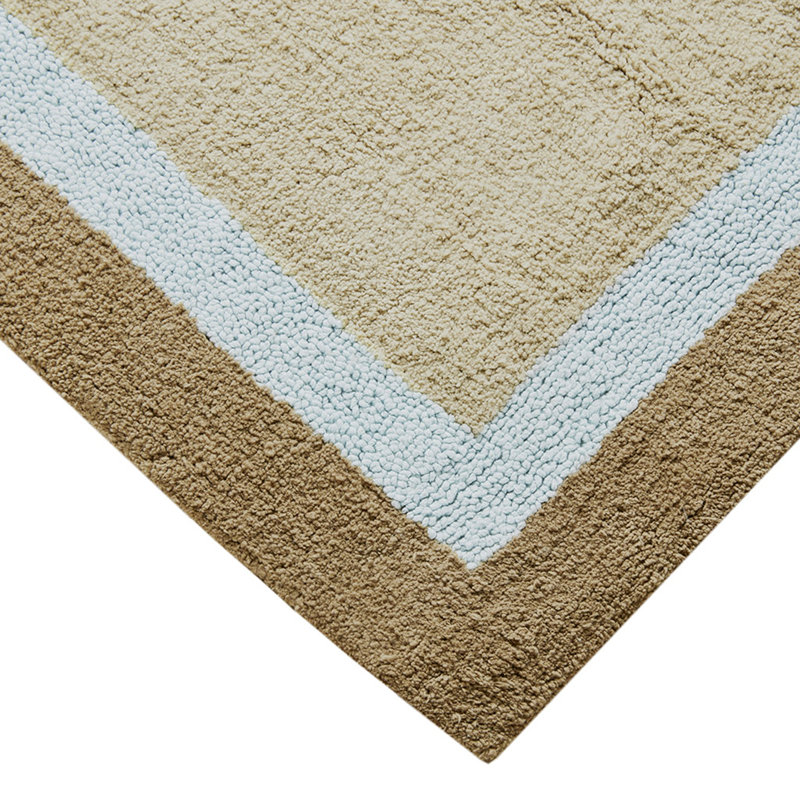 Cotton Tufted Bath Rug With Non-Slip Backing