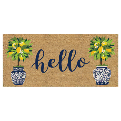 Tapis matelassé Hello Topiaire
