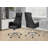 Ergonomic Adjustable Height Swivel Office Chair With Armrests And Black Leather Look, Perfect For Modern Workspaces