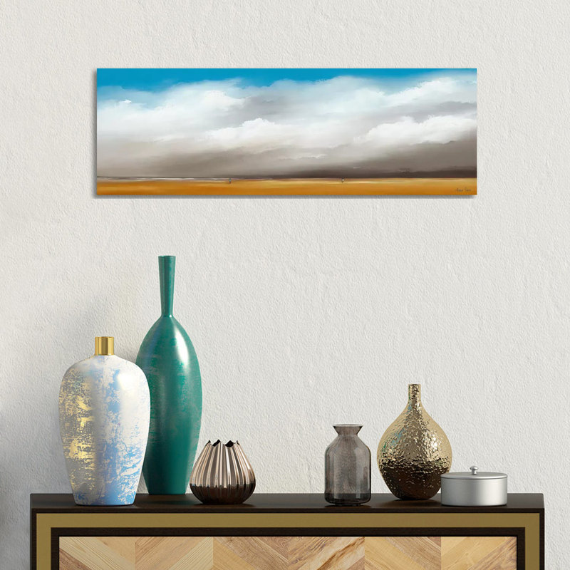 Clouds III by Hans Paus - Wrapped Canvas Panoramic Painting, 30.48 cm H x 91.44 cm W x 1.91 cm D