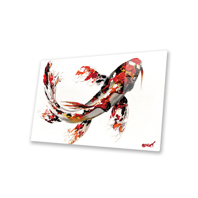 «Koi Fish» par Osnat Tzadok - impression non encadrée, H 16 po x l 24 po x P 0,25 po