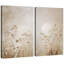 Art minimaliste de champ de fleurs minimalistes, images de chambre à coucher, impression sur toile encadrée, 2 pièces-304241852-304241848