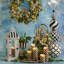 Courtly Stripe Tabletop Urn