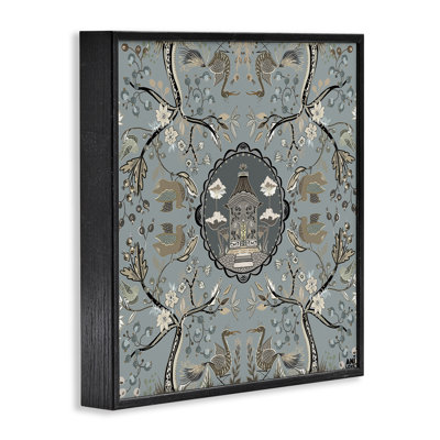 Asian Inspired Garden Framed Giclee Art by Ani Del Sol