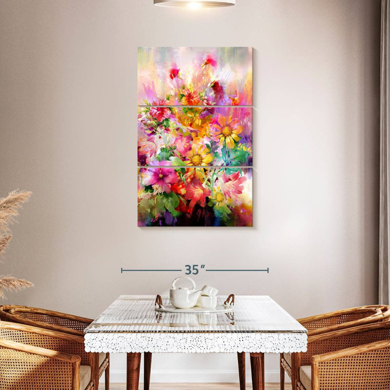 Fleurs Harnek, H 45 po x l 28 po
