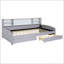 Lit plateforme simple tapissier avec rangement et tiroirs-114809288
