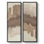 Soft Earth Tone Abstract Wall Art for Bedroom – Set of 2 Framed Wall Art Print on Canvas 60"x20"x2, 60"x30"x2-686185168-686185169