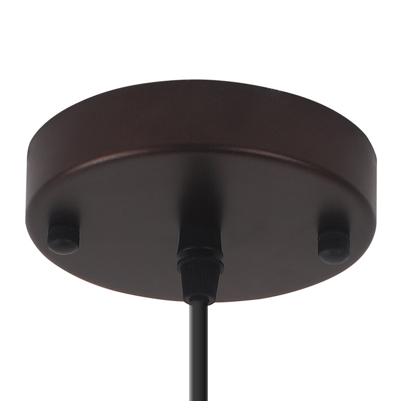  2- light 11.8inches Modern Brown Dome Single Pendant Light For Kitchen,Restaurant Room Aisle, Brown