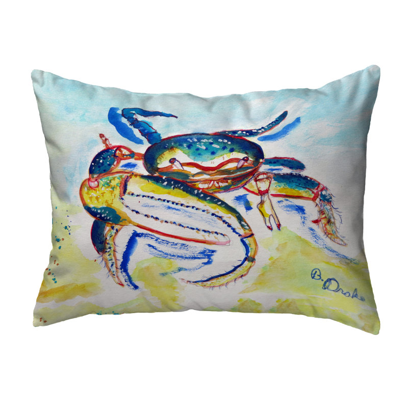 Coussin rectangulaire intérieur / extérieur Fiddler Crab