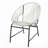 Nusa Outdoor Patio Wicker Chair, Durable Iron Frame, Weather-Resistant PE Rattan, Set of 2-167494889