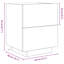 45cm W Manufactured Wood Bedside Table