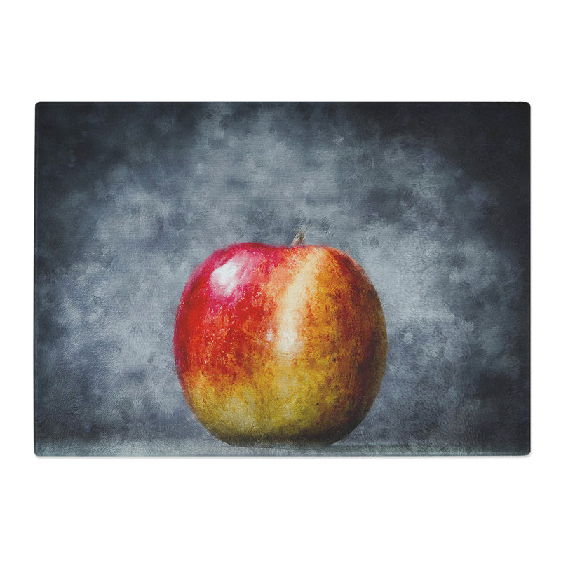 Apple Fruit Painting Chopping Board, 0.4cm H x 20cm W x 29cm L