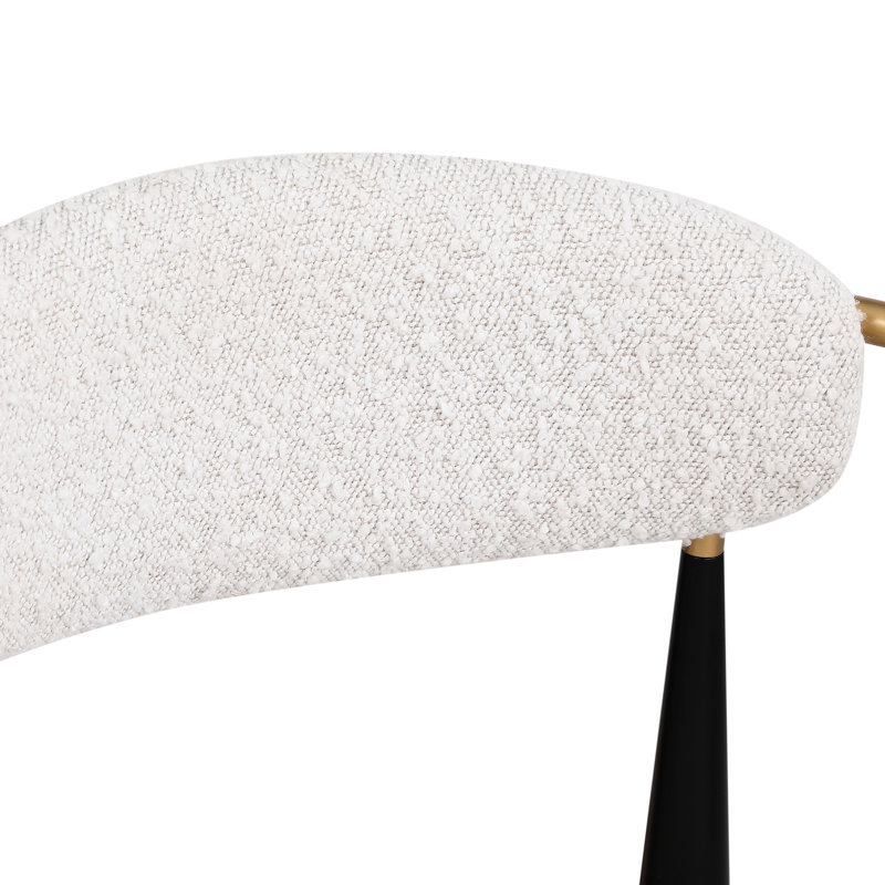 Beige rembourré de 2, hauteur de comptoir avec pieds en fer pour la cuisine, capacité de poids maximale de 260 lb, tabourets de bar Island, forte de 265 lb
