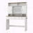 Farmhouse Dressing Table with Lighted Mirror and Storage