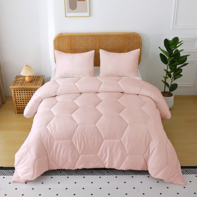 Better Style Home Microfiber Honeycomb Comforter Sets