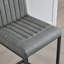 Tabouret de bar rembourré avec structure en métal noir robuste pour îlot de cuisine, salon et pub (ensemble de 2)-2098699022