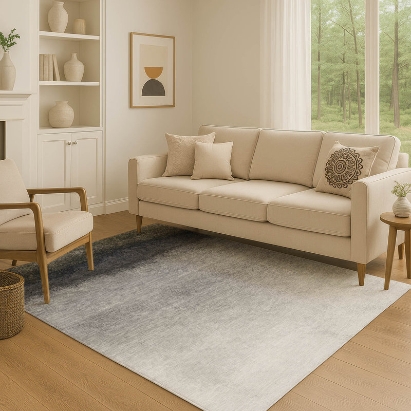 Tapis dégradé de qualité supérieure lavable à la machine Ariel, Rectangle 10 pi x 14 pi