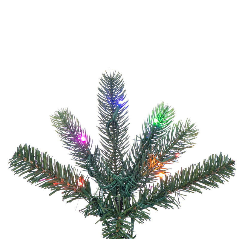 Vickerman 9' x 57" Vermont Spruce Artificial Pre-Lit Christmas Tree with 1100 LED Color Changing 3mm Low Voltage 6 Function Wide Angle Coaxial Lights
