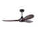 52Inch 3 Wood Blade Ceiling Fan With Remote Control Without Light